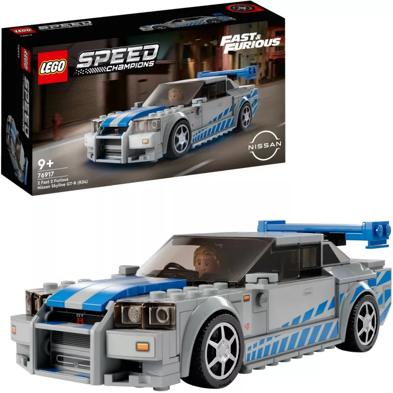 LEGO 76917 Speed Champions 2 Fast 2 Furious Nissan Skyline GT-R (R34) Samochodzik