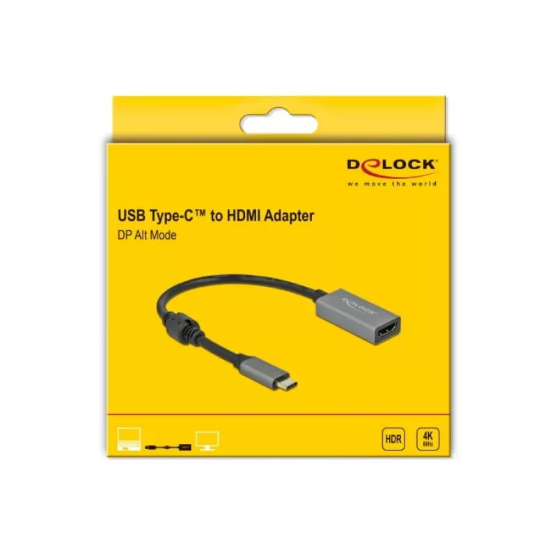 Aktywny adapter USB Type-C na HDMI DeLOCK 66571