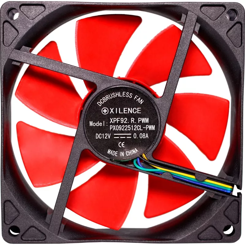 Xilence XF041 92 mm czerwony wentylator do obudowy PWM