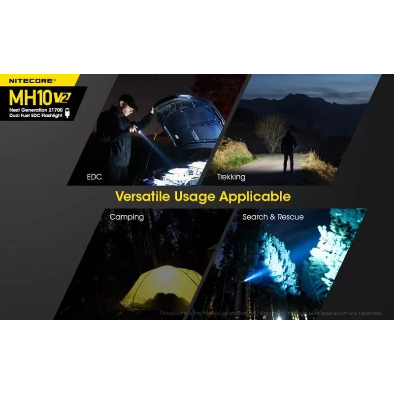 Latarka ręczna Nitecore MH10 V2 czarna