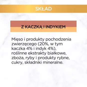 GOURMET GOLD - Zapiekanka z kaczką i indykiem 85g