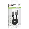 Kabel USB Emtec ECCHAT700TCU3 1.2m USB 3.2 Gen 2 Czarny