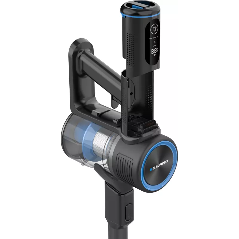 Bezprzewodowy odkurzacz pionowy BLAUPUNKT VCH801, akumulator 22,2 V, 200 W, bezworkowy cyklonowy 0,5 l, LED, do twardych podłóg