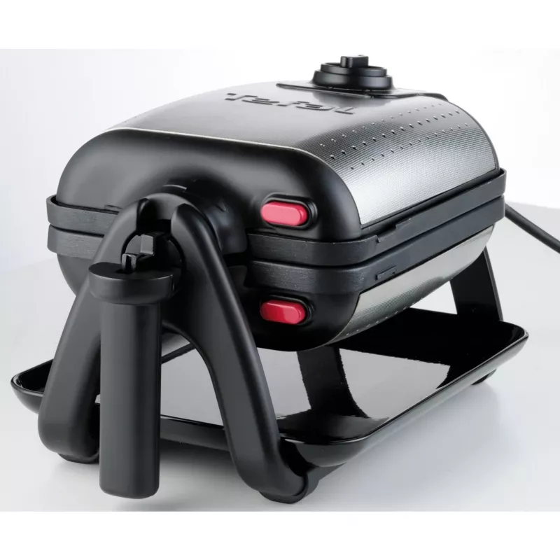 Gofrownica Tefal WM756D 2 gofry 1200 W czarna, stal nierdzewna