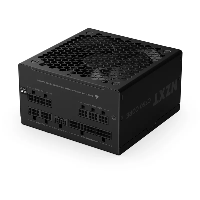 C750 GOLD CORE, Zasilacz PC czarny, 1x 12-pinowy GPU wysokiej mocy, 3x PCIe, Zarządzanie kablami, 750 Wat