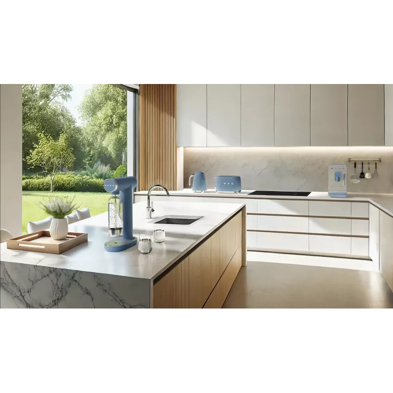 Smeg TSF01SBMEU toster 6 2 kromki 950 W niebieski
