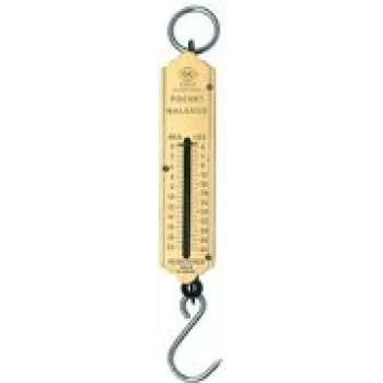 Mechaniczna waga sprężynowa c.k tools T6202 025 — zakres 0–12,5 kg, działka 0,5 kg, mosiężna skala, czarna