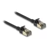 Kabel sieciowy DeLOCK RJ45 Cat.8.1 F/FTP cienki Pro 5m Czarny