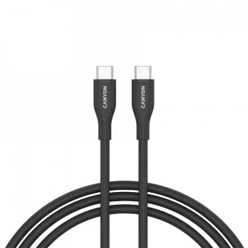 Kabel CANYON CC60SC10 C-C 60W 1m Silikon Czarny