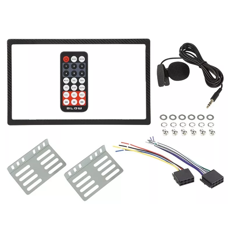 Radio samochodowe 2DIN BLOW AVH-9620 podwójne DIN w desce rozdzielczej z Bluetooth 5.0, USB Type-A, wyświetlaczem 2,8 cala, 4×60W RMS