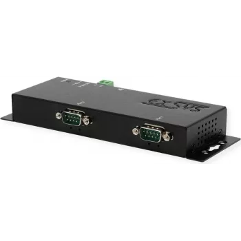 Serwer urządzeń szeregowych Exsys EX-6112-2 — Ethernet na 2×RS-232, zasilanie 12 V/3 A