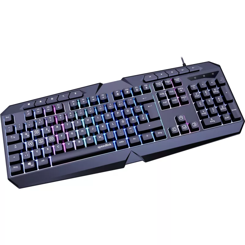 Klawiatura SPEEDLINK LUDICIUM Gaming USB QWERTZ niemiecka czarna
