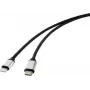 Kabel połączeniowy Renkforce USB do telefonu [1x wtyk USB-C™ - 1x wtyk Apple Lightning] 2,00 m czarny (RF-4353448)