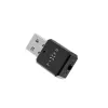 Odbiornik audio Bluetooth FIXED FIXSIG-BK — czarny, bezprzewodowy adapter do strumieniowania dźwięku z wyjściem 3,5 mm