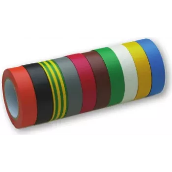 Taśma izolacyjna elektryczna cimco 160000, PVC, 15 mm x 10 m, różne kolory, do wewnątrz i na zewnątrz