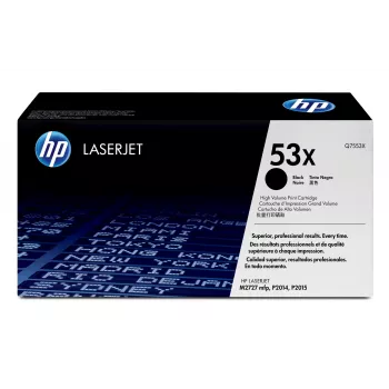 Oryginalny wkład tonerowy HP LaserJet 53X High Yield Black, 7000 stron, czarny, 1 szt.