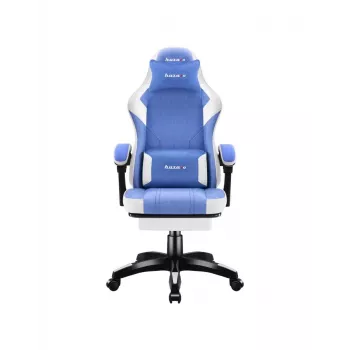 Fotel gamingowy huzaro Force 3.7 niebieski — ergonomiczna konstrukcja, regulowana wysokość