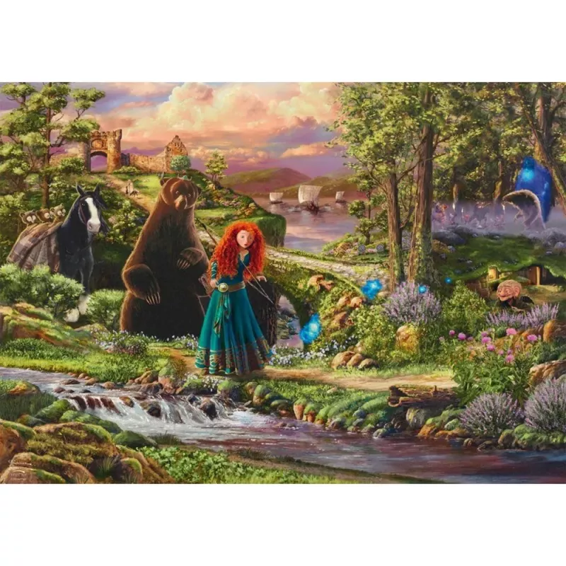 Thomas Kinkade Studios: Disney Dreams Collection - Brave, Merida Legende der Highlands, Puzzle 1000 elementów