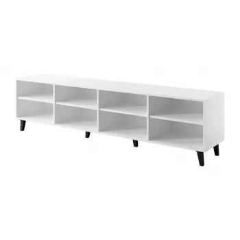 Szafka RTV cama meble BARI 200x42x52 biały mat — 200×42×52 cm