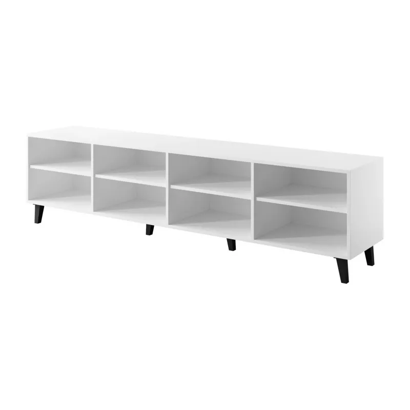 Szafka RTV cama meble BARI 200x42x52 biały mat — 200×42×52 cm
