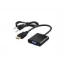 Adapter wideo SAVIO CL-23/B VGA (męski) do HDMI Typ A (żeński) 0,5 m, czarny