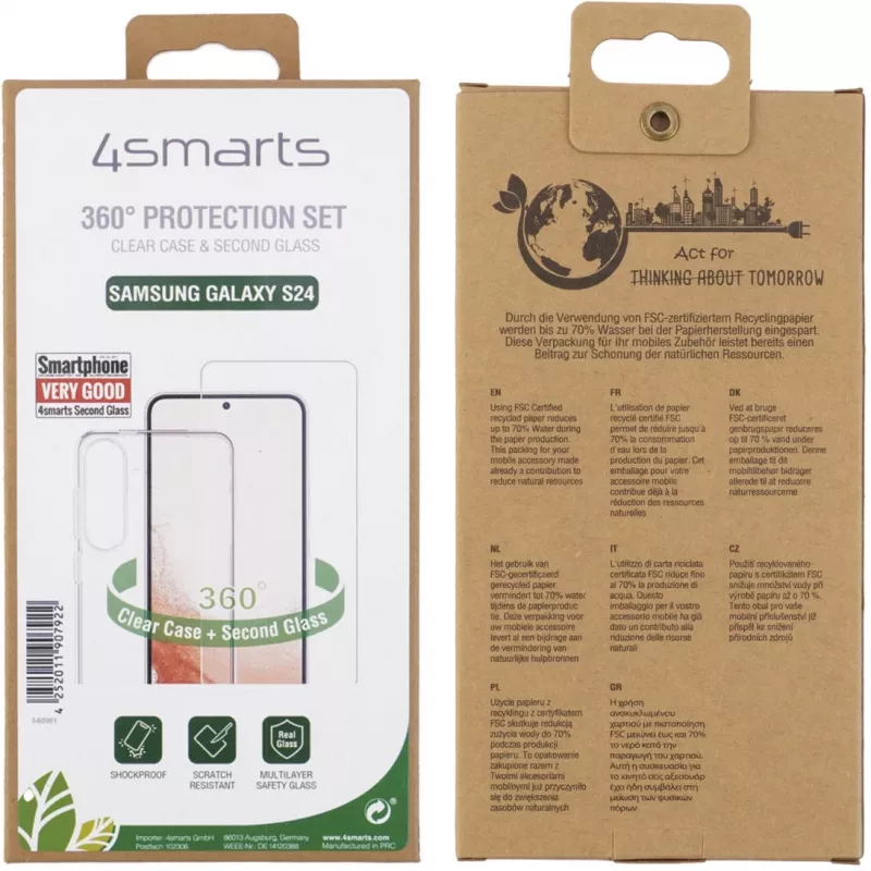 Cover 4smarts Galaxy S24 Transparentny 15,8 cm (6,2 cala)