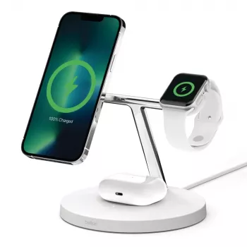 Belkin WIZ017vfWH Słuchawki Bezprzewodowe Szybkie Ładowanie Wewnętrzne AC Białe
