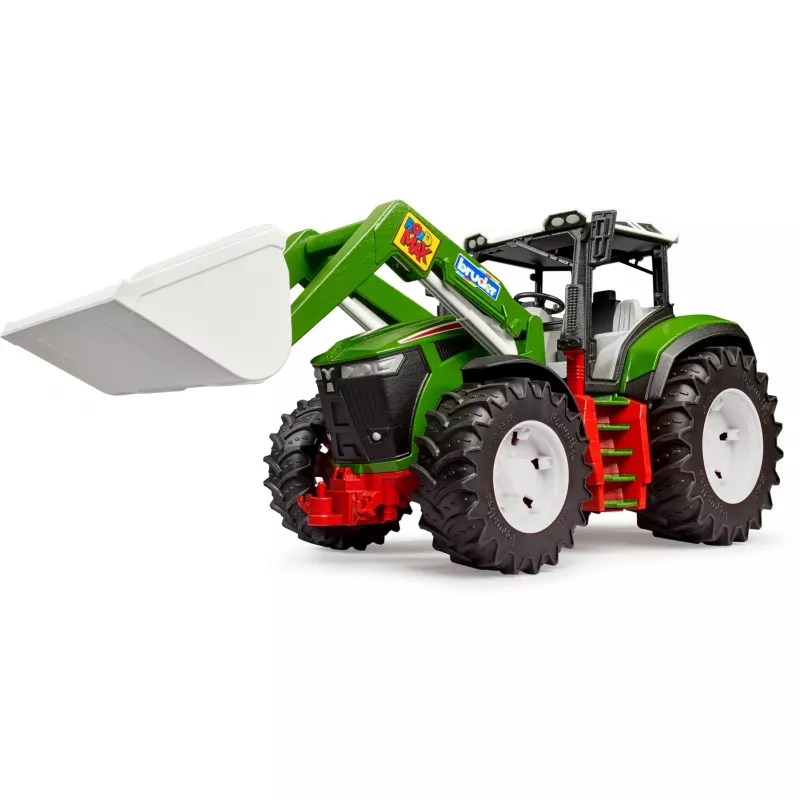 BRUDER Traktor z ładowaczem czołowym model BR-03451 – wytrzymały traktor zabawka z ruchomym ładowaczem
