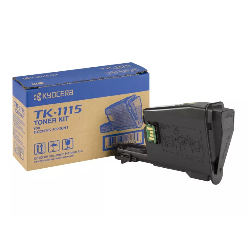 Oryginalny czarny toner KYOCERA TK-1115, 1 szt.