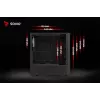 Obudowa PC SAVIO Noctis Flow — Cube Mini‑ITX/Micro‑ATX/ATX, 3x120mm przód, 1x120mm tył, 2x3.5 cala + 3x2.5 cala zatoki, hartowane szkło