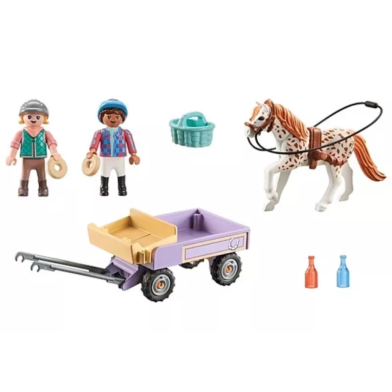 Playmobil 71496 Konie Wodospadu: Powóz kucyków