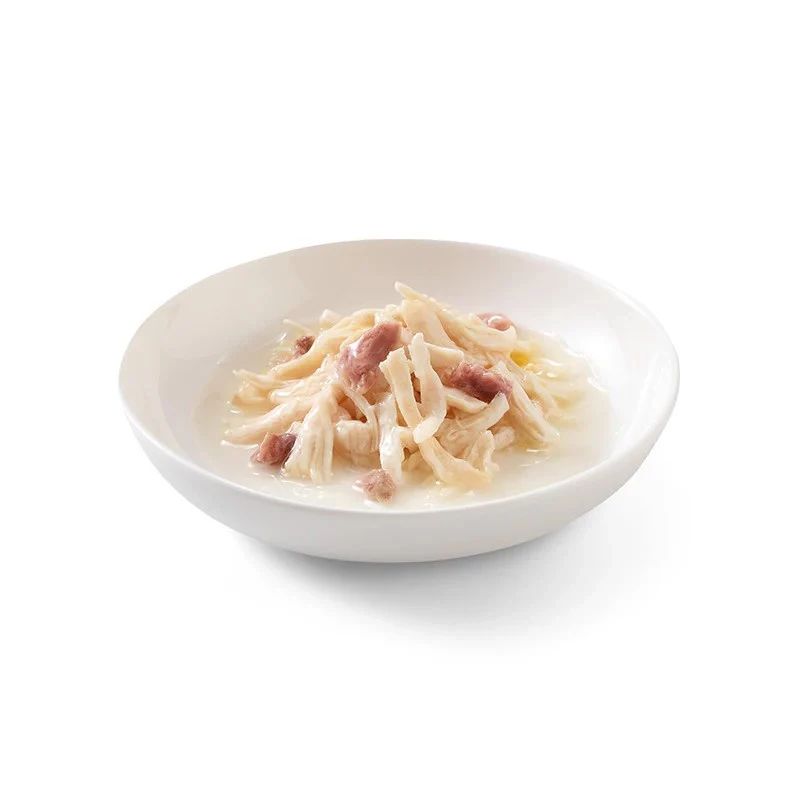 SCHESIR Fileciki z kurczaka z kaczką w bulionie - mokra karma dla kota - 6x50g