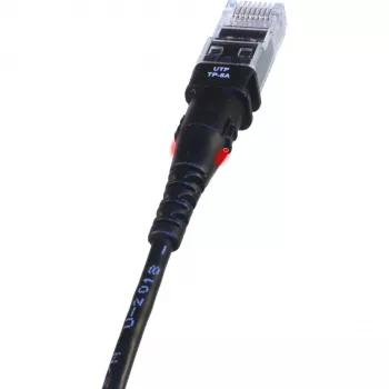PatchSee TP-6A-U/10 Czarny 3,1m Cat6a U/UTP kabel krosowy sieciowy
