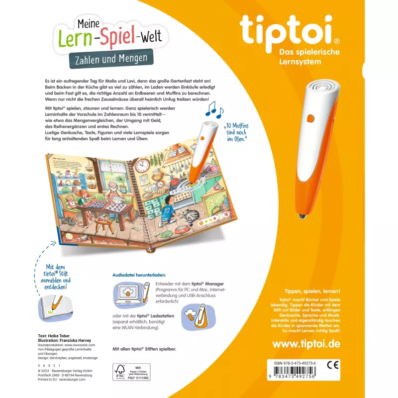 tiptoi Meine Lern-Spiel-Welt: Liczby i ilości, Książka edukacyjna