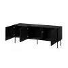 szafka RTV SIENA 150.5x40x60 czarny matowy