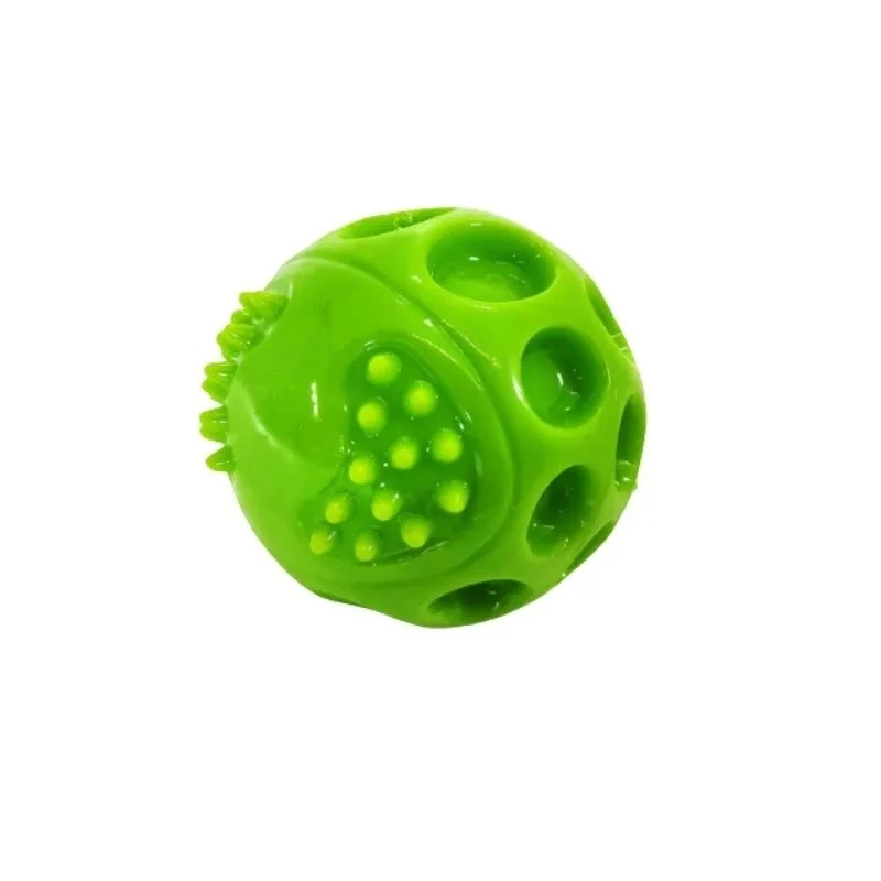 Zabawka dla psa Hilton Squeak Ball 6,3 cm — gumowa piszcząca piłka, 1 sztuka, niebieska, odpowiednia dla wszystkich ras