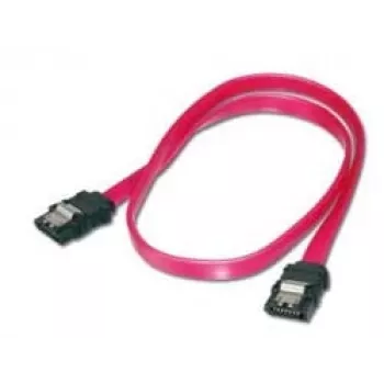 Kabel połączeniowy Assmann SATA. Typ L. z zatrzaskiem F/F. 0,5 m. prosty. SATA II/III. UL. re (AK-400102-005-R)