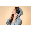 Zestaw słuchawkowy Vention NBBB0 SoundMate S11 — bezprzewodowe słuchawki nauszne Bluetooth 5.3, etui ładujące 400 mAh, do 20 godz., czarne