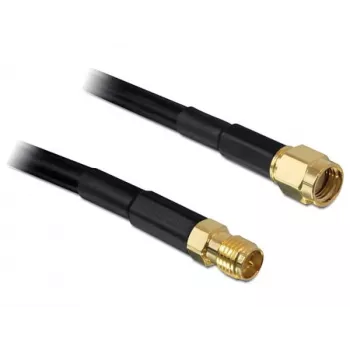 Kabel koncentryczny DeLOCK 2m RP-SMA CFD200 Czarny