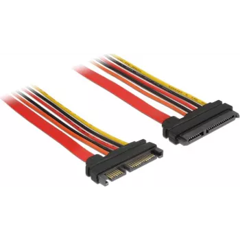 Kabel SATA DeLOCK 84920 0,5 m SATA 22-pin czarny pomarańczowy czerwony żółty