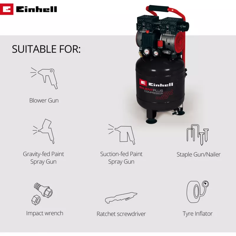Sprężarka powietrza Einhell TE-AC 24 Silent 750 W 135 l/min