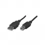 manhattan Kabel połączeniowy, Kabel połączeniowy USB, USB-B do USB-A 2.0, Długość: 3m, Kolor: Czarny (333382)