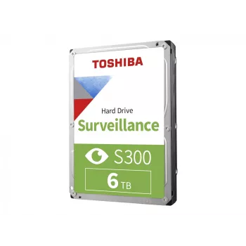 Toshiba S300 Surveillance 3.5 Wewnętrzny dysk twardy SATA 6GB/s - 6TB, 5400RPM