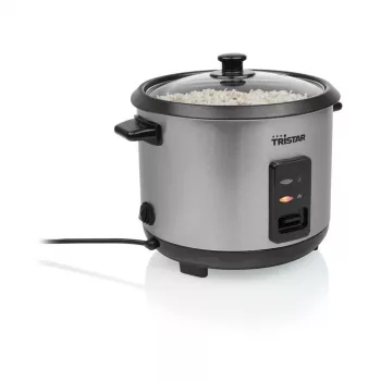 Urządzenie do gotowania ryżu Tristar RK-6147 — 1,5 l, 500 W, czarno-srebrny
