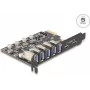 Karta DELOCK PCI Express x1 90346 — 5 Gb/s, 5 portów zewnętrznych