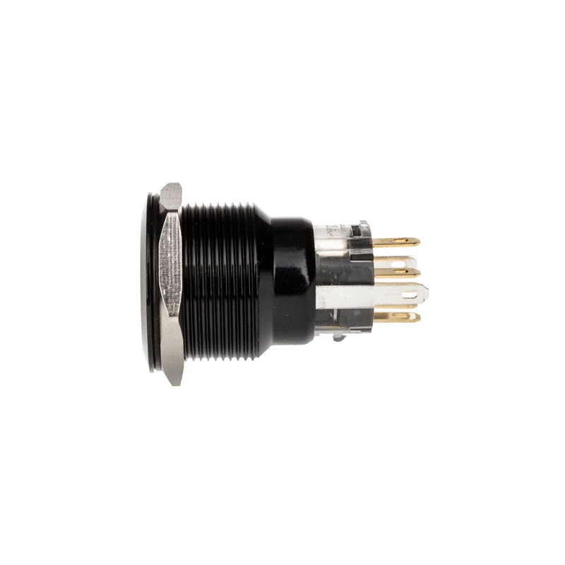 DimasTech wandaloodporny przycisk 22 mm Czarnyline Dot RGB PD223