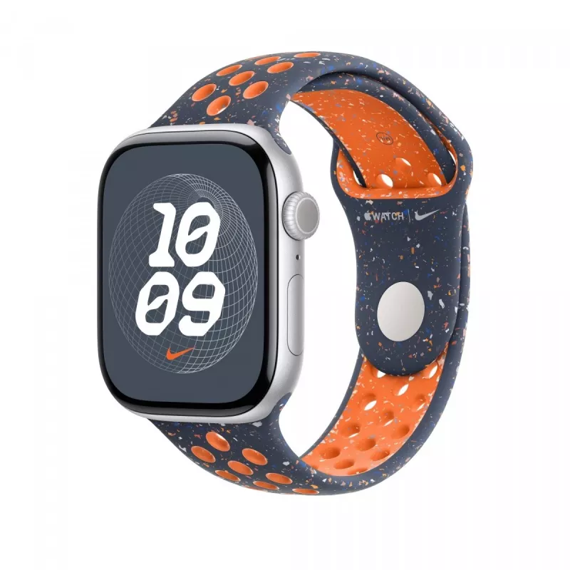Niebieski Flame Nike Sport Band 46 mm - S/M