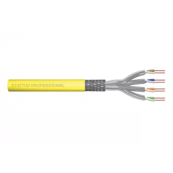 Kabel sieciowy Digitus CAT 7A S/FTP kabel instalacyjny 500 m Żółty
