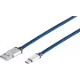 Kabel USB S/CONN 14-50021 USB 2.0 0,9 m USB A USB C Niebieski