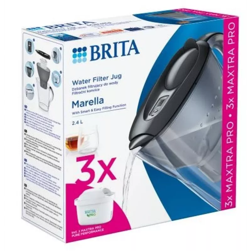 Brita Marella + 3 MAXTRA PRO Pure Performance 2,4 l Niebieski